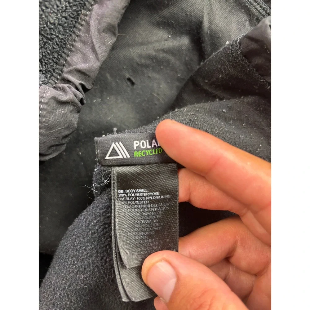 The North Face Denali Jacket Mens Large Black Polartec Fleece Full Zip Outdoor